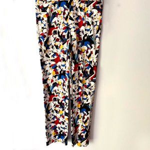 Carolina Herrera Print Cigarette Pants  Size 6